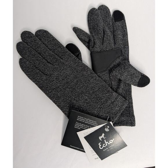 Echo New York Gray Classic Touchscreen Gloves - Picture 2 of 9